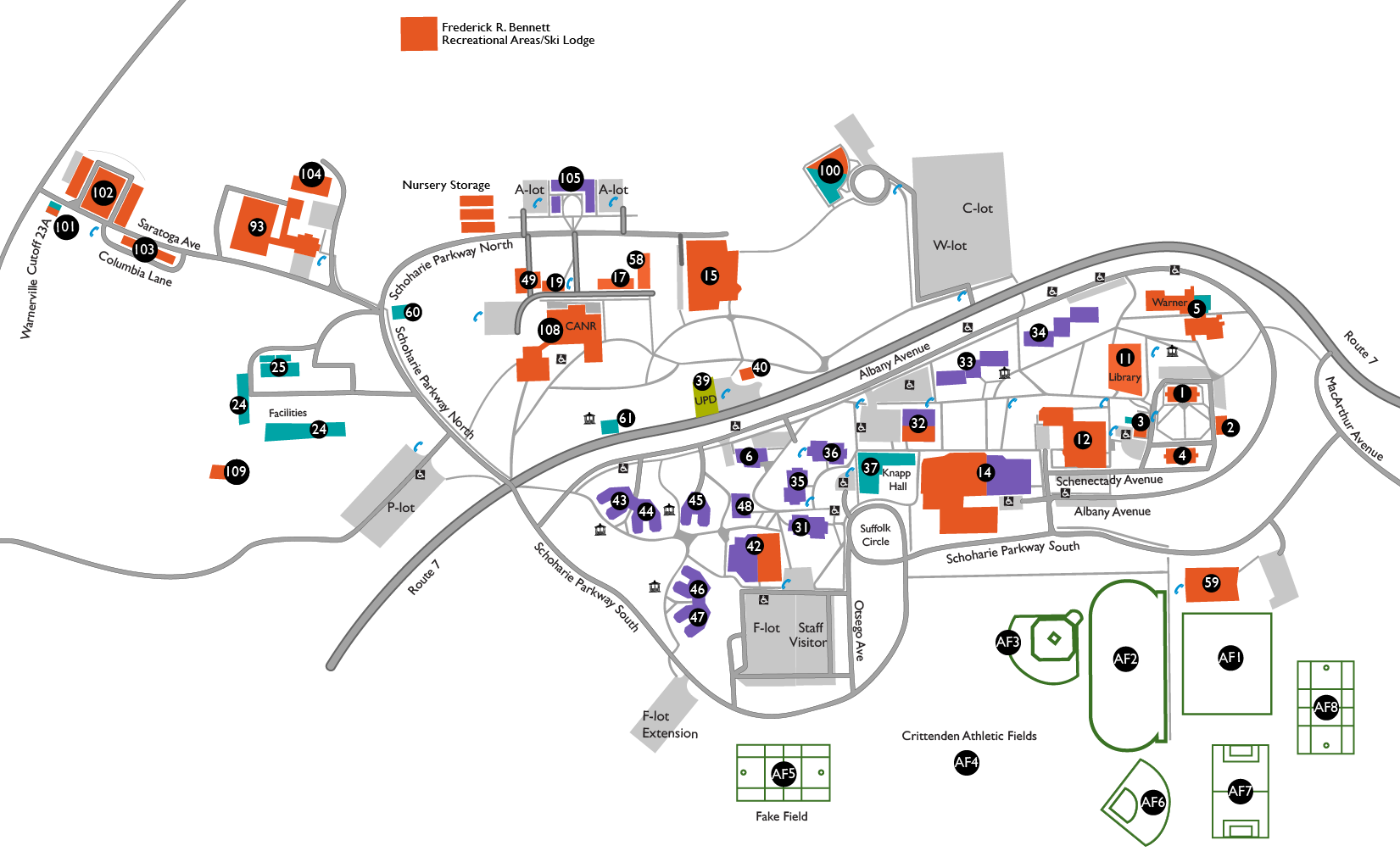 York College Campus Map