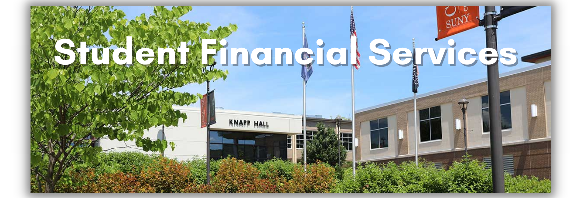 Decorative image of Knapp Hall with Student Financial Services as a title